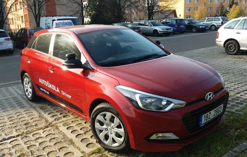 Vozidlo Hyundai i20 — pohled zepředu
